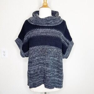 Coldwater Creek Cowl Neck Short Sleeved Sweater
